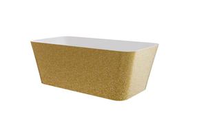 Vann, teisaldatav Besco Evita Glam, 160 cm x 80 cm x 58 cm, ristkülik, kuldne v.