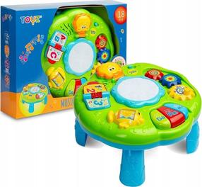 Bērnu spēļu galds Toyz Musical Zoo, 17.7 cm, zila krās./zaļa krās.