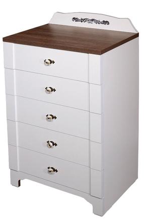 Komoda Kalune Design Gazel 801CMY3405, balta sp., 102 cm x 65 cm x 46 cm