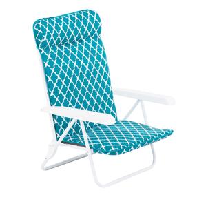 Lauko kėdė Patio H030-21PB, mėlyna sp./balta sp., 61 cm x 59 cm x 84 cm