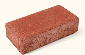 Trinkelės Betono Mozaika Prizma 6, 20 x 10 x 6 cm, raudona