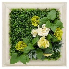 Dekoracija Mirpol Eustoma, balta sp./žalia sp.