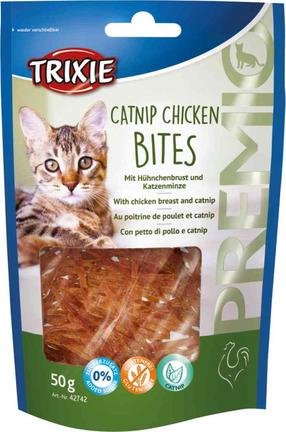 Skanėstas katėms Trixie Premio Catnip Chicken Bites, vištiena, 0.05 kg