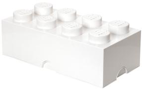 Daiktadėžė LEGO® Storage Brick 8 40041735, 12.1 l, balta, 50 x 25 x 18 cm