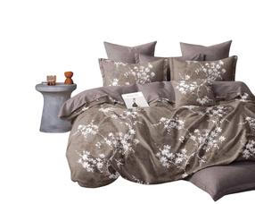 Patalynės užvalkalų komplektas PEH-373, rudas/baltas, 160 x 200 cm