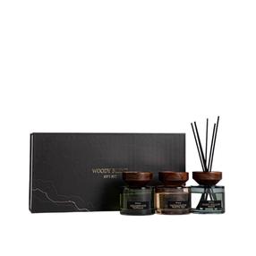 Rinkinys, kvapiosios lazdelės Homla Woody Blend 787027, 300 ml, 3 vnt. Įvairių spalvų