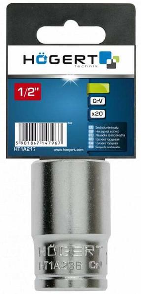 Kuusnurkne pea Högert HT1A236, 36 mm, 1/2", Ø36 mm