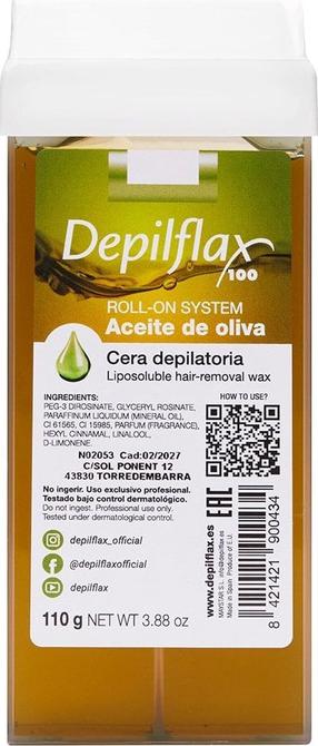 Depilatsiooni vaha Depilflax Roll-On Olive, 110 g