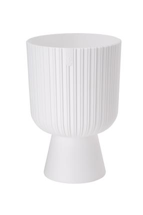 Lillepott Form Plastic KELI MIKA 5120-011, plastik, Ø 13.7 cm, valge v.