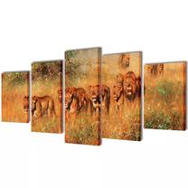 Foto paveikslas VLX Lions 5pcs, 100 cm x 50 cm