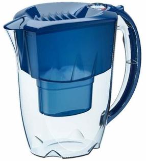 Ūdens filtra krūze, ar kārtridžiem Aquaphor Amethyst + B25 Maxfor, 2.8 l, zila krās./caurspīdīga krās.