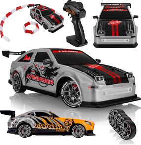 Rc automašīna Overmax X-Tireburner, 1:16, oranža krās./pelēka krās.