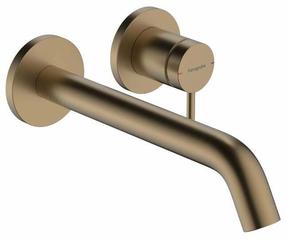 Скрытый смеситель для умывальника Hansgrohe Tecturis S, brushed bronze цв.