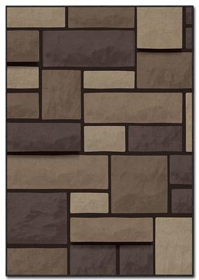 Paklājs Conceptum Hypnose ASR 102, gaiši brūna krās./tumši brūna krās., 140 cm x 80 cm
