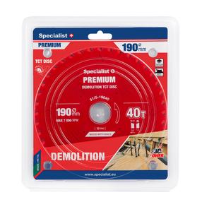 Pjovimo diskas Specialist+ Premium, 190 mm x 1 mm x 30 mm