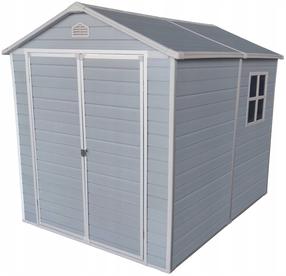 Sodo namelis Mirpol Hesler W 8060, 195 cm x 128 cm x 199 cm, 4967 l, pilka sp.