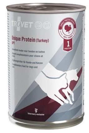 Mitrā kaķu barība Trovet Unique Protein Turkey, tītara gaļa, 0.4 kg