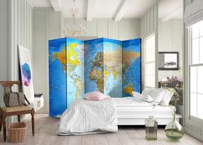 Fototapete Artgeist World Classic Map Paravent866, 172 cm x 225 cm