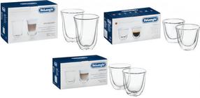 Kavos/arbatos servizas DeLonghi, stiklas, skaidri sp., 6 vnt.