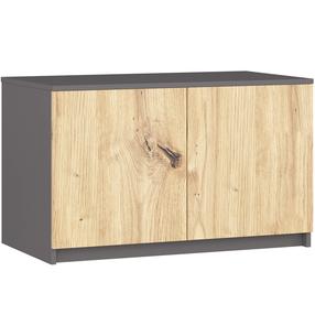 Шкафчики Akord S90, графитовый цв./artisan oak цв., 51 см x 90 см x 50 см