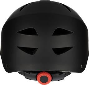 Rulluisutaja kiiver Nijdam Dark Fyre, 50-54 cm, must v./punane v.