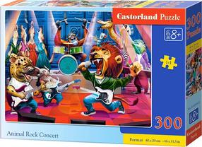 Dėlionė Castorland Animal Rock Concert 464054, 29 cm x 40 cm, 300 vnt., įvairių spalvų