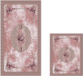 Vonios kilimėlių rinkinys Foutastic 510617, šviesiai rožinė sp., 150 cm x 60 cm