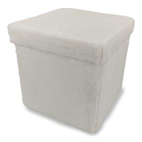 Pufas Domoletti Mateo, balta sp., 38 cm x 38 cm x 38 cm