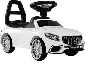 Skrejmašīnas bērniem Lean Cars Mercedes AMG S65, balta krās.