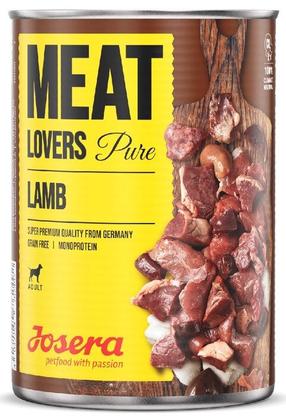 Mitrā barība (konservi) suņiem Josera Meat Lovers Pure Lamb, jēra gaļa, 0.8 kg