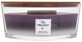 Žvakė, aromatinė WoodWick Ellipse Trilogy Amethyst Sky, 40 h, 453.6 g, violetinė sp.