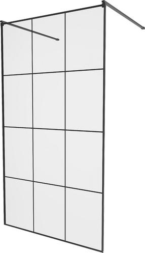 Dušo sienelė Mexen Kioto 800-110-002-70-77, 110 cm x 200 cm, juoda sp./grūdintas