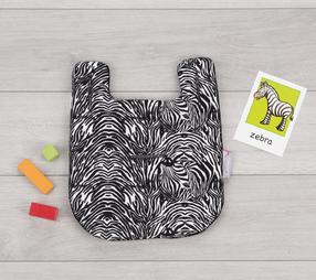 Jalatugi CuddleCo Zebra, valge v./must v.