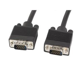 Vads Lanberg D-Sub (VGA) - D-Sub (VGA) CA-VGAC-10CC VGA Male, VGA male, 1.8 m, melna krās.