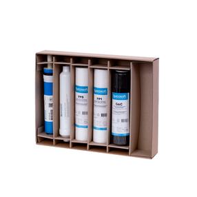 Filtrikassettide komplekt ro (pöördosmoosi) süsteemide jaoks Ecosoft STANDARD, 10"
