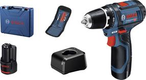 Akumulatora skrūvgriezējs - urbis ar bateriju Bosch GSR 12V-15 Professional, 12 V, 2 Ah