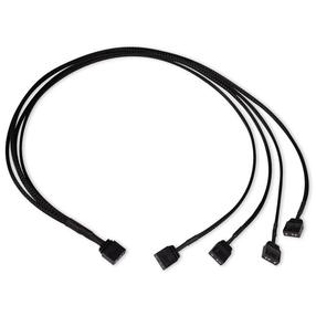 Üleminek Alphacool Y-Splitter aRGB 3-Pin to 4x 3-pin, 0.035 g, 60 cm, must v.