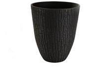 Gėlių vazonas Domoletti S-12DH29, spw, Ø 29 cm, tamsiai pilka sp.
