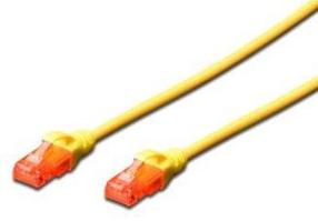 Laidas Digitus RJ-45 8P8C, RJ-45 8P8C, 0.5 m, geltona