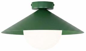 Lampa griesti Emibig Mono 1S 1880/1S, E14, 1 x 10 W, balta krās. / zaļa krās., 30 x 30 cm