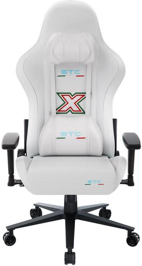 Spēļu krēsls Onex STC X Hardcore, 55 x 67 x 125 - 135 cm, balta krās.