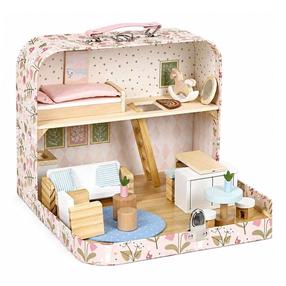 Кукольный домик, c аксессуарами EcoToys EF4175, многоцветный