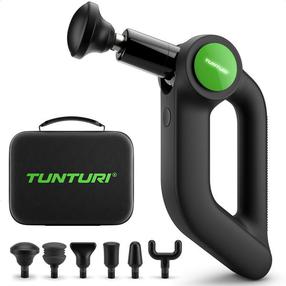 Masāžas pistole Tunturi MG70 Pro, 25 W, melna krās./zaļa krās.