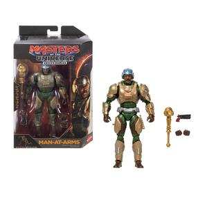 Rotaļlietu figūriņa, ar piederumiem Mattel Masters Of The Universe Chronicles Man-At-Arms JKJ25, 17 cm, zelta krās./zaļa krās.