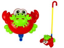 Stumiamas žaislas Lean Toys Crab, 54 cm, raudona sp./žalia sp.