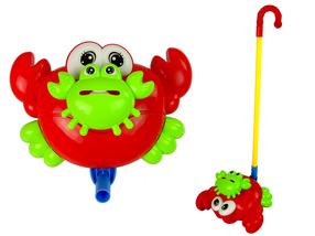 Stumjamās rotaļlietas Lean Toys Crab, 54 cm, sarkana krās./zaļa krās.