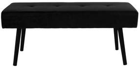 Prieškambario suoliukas House Nordic Skiby, juoda sp., 100 cm x 35 cm x 44 cm