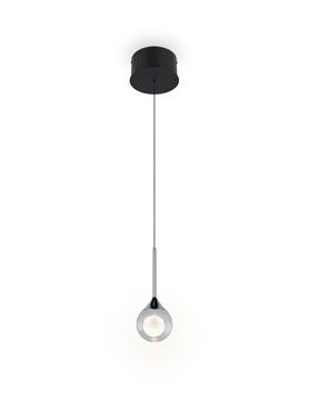 Šviestuvas kabinamas Trio 394910132, LED, 2300 - 4000 °K, 1 x 9 W, skaidri sp. / juoda sp.