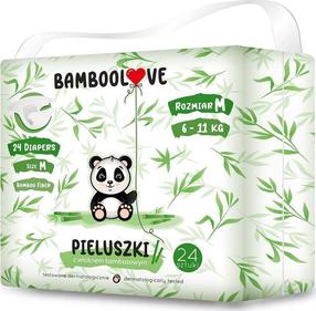 Sauskelnės Bamboolove Diapers, M dydis, 6 - 11 kg, 24 vnt.