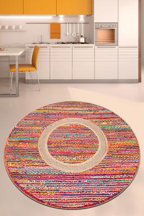 Kilimas Conceptum Hypnose Colored Jute, įvairių spalvų, 120 cm x 120 cm